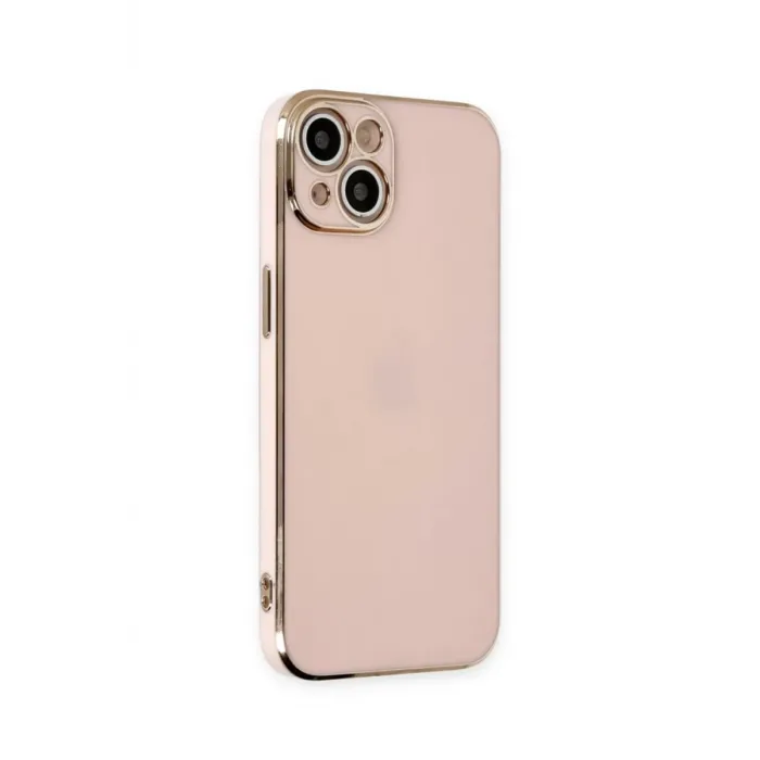 Newface iPhone 15 Kılıf Volet Silikon - Pembe