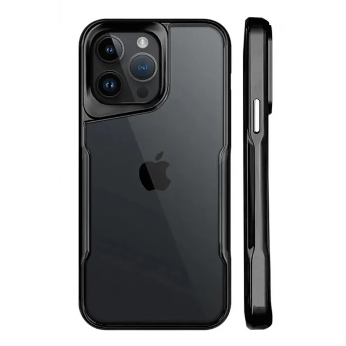 Newface iPhone 15 Pro Kılıf Boyi Silikon Kapak - Siyah