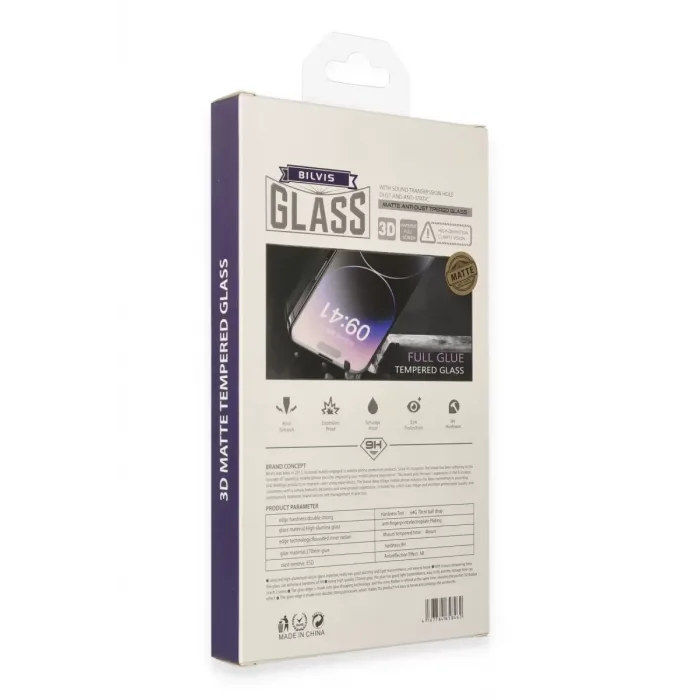 Newface iPhone 15 Pro Max Bilvis 3D Mat Cam Ekran Koruyucu