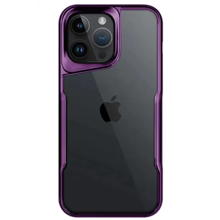 Newface iPhone 15 Pro Max Kılıf Boyi Silikon Kapak - Derin Mor