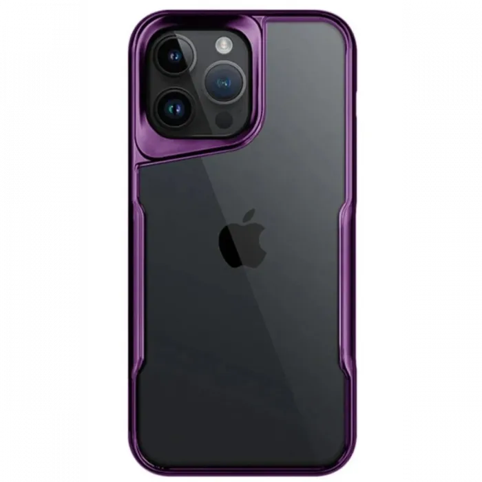 Newface iPhone 15 Pro Max Kılıf Boyi Silikon Kapak - Derin Mor