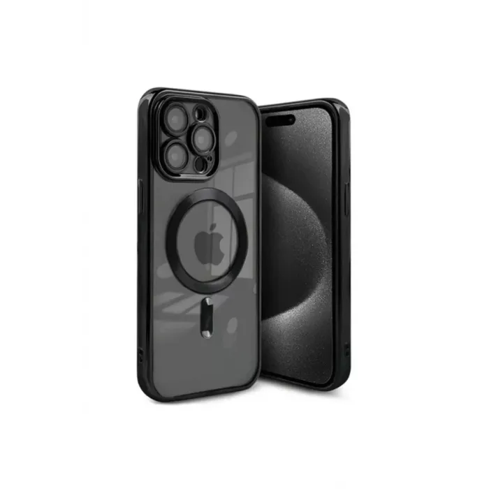 Newface iPhone 15 Pro Max Kılıf Kross Magneticsafe Kapak - Siyah