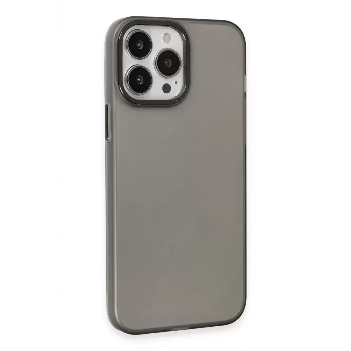 Newface iPhone 15 Pro Max Kılıf Modos Metal Kapak - Siyah