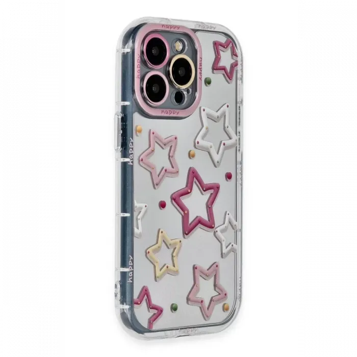 Newface iPhone 15 Pro Max Kılıf Reflexion Desenli Kapak - Desen 3