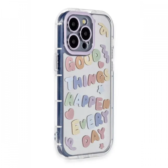 Newface iPhone 15 Pro Max Kılıf Reflexion Desenli Kapak - Desen 7