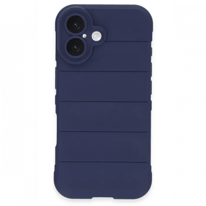 Newface iPhone 16 Kılıf Optimum Silikon - Lacivert