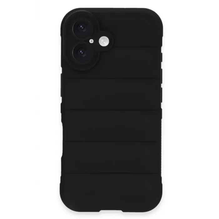 Newface iPhone 16 Kılıf Optimum Silikon - Siyah