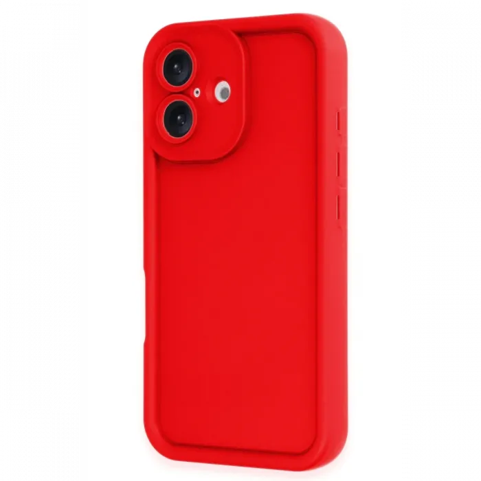 Newface iPhone 16 Kılıf Viera Silikon - Kırmızı