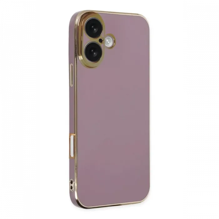 Newface iPhone 16 Kılıf Volet Silikon - Mor