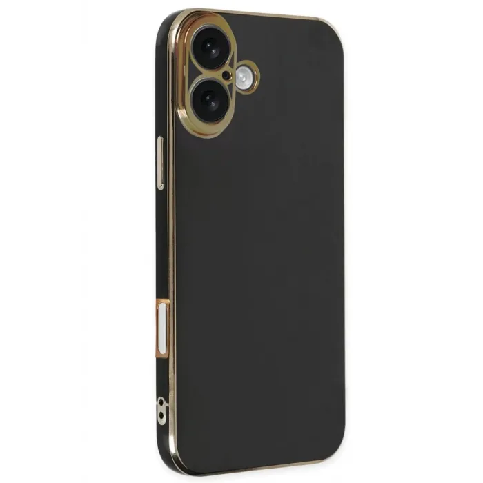 Newface iPhone 16 Kılıf Volet Silikon - Siyah