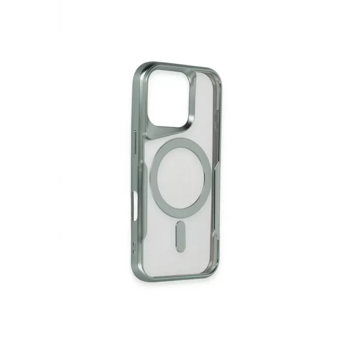 Newface iPhone 16 Plus Kılıf Boyi Magsafe Silikon Kapak - Yeşil