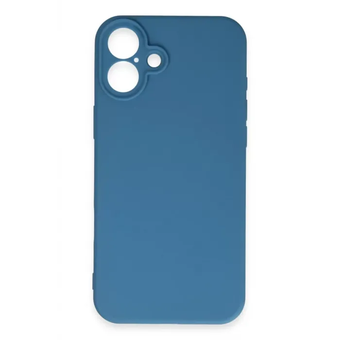Newface iPhone 16 Plus Kılıf First Silikon - Mavi