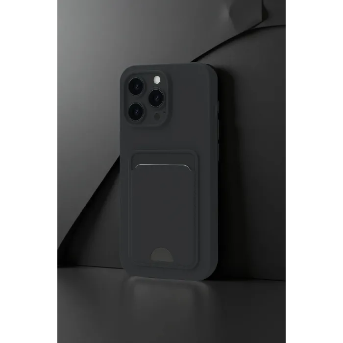 Newface iPhone 16 Plus Kılıf Kelvin Kartvizitli Silikon - Lacivert