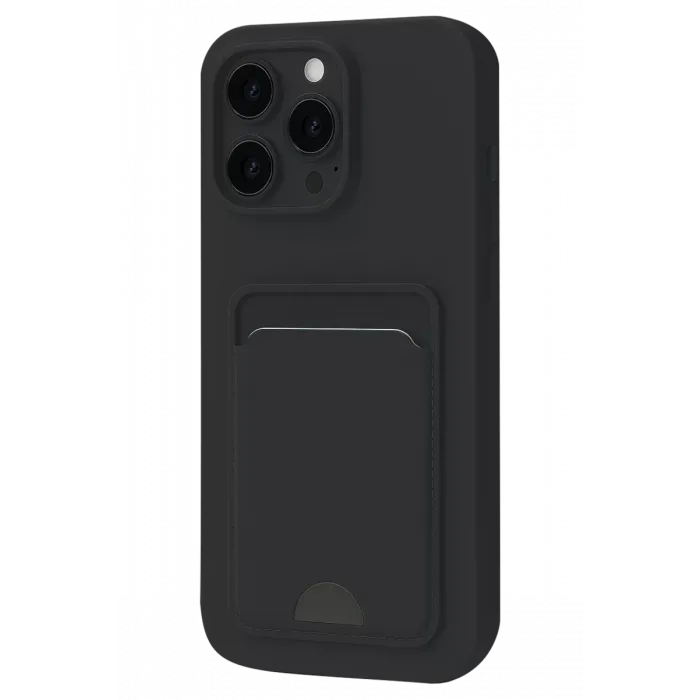 Newface iPhone 16 Plus Kılıf Kelvin Kartvizitli Silikon - Siyah