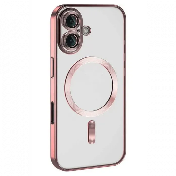 Newface iPhone 16 Plus Kılıf Kross Magneticsafe Kapak - Pembe