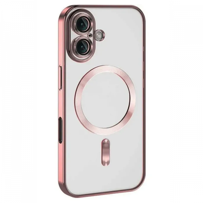 Newface iPhone 16 Plus Kılıf Kross Magneticsafe Kapak - Pembe