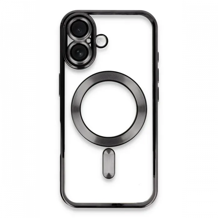 Newface iPhone 16 Plus Kılıf Kross Magneticsafe Kapak - Siyah
