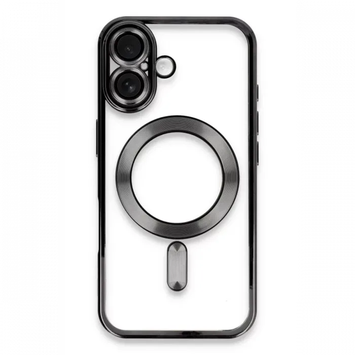 Newface iPhone 16 Plus Kılıf Kross Magneticsafe Kapak - Siyah
