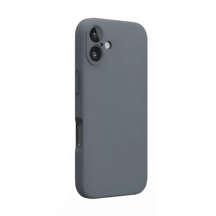 Newface iPhone 16 Plus Kılıf Nano içi Kadife Silikon - Gri