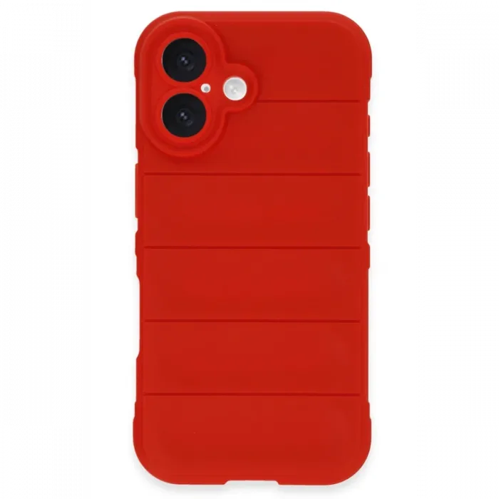 Newface iPhone 16 Plus Kılıf Optimum Silikon - Kırmızı