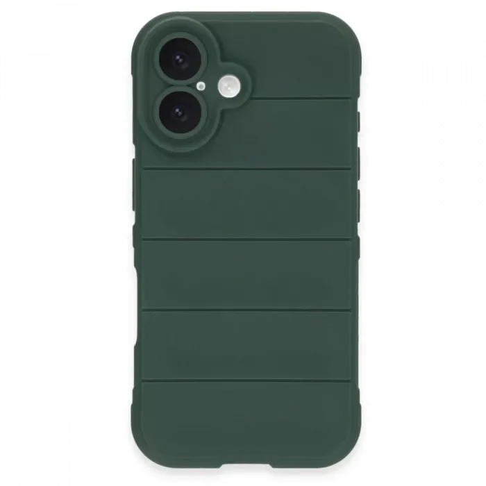 Newface iPhone 16 Plus Kılıf Optimum Silikon - Koyu Yeşil