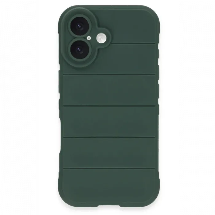 Newface iPhone 16 Plus Kılıf Optimum Silikon - Koyu Yeşil