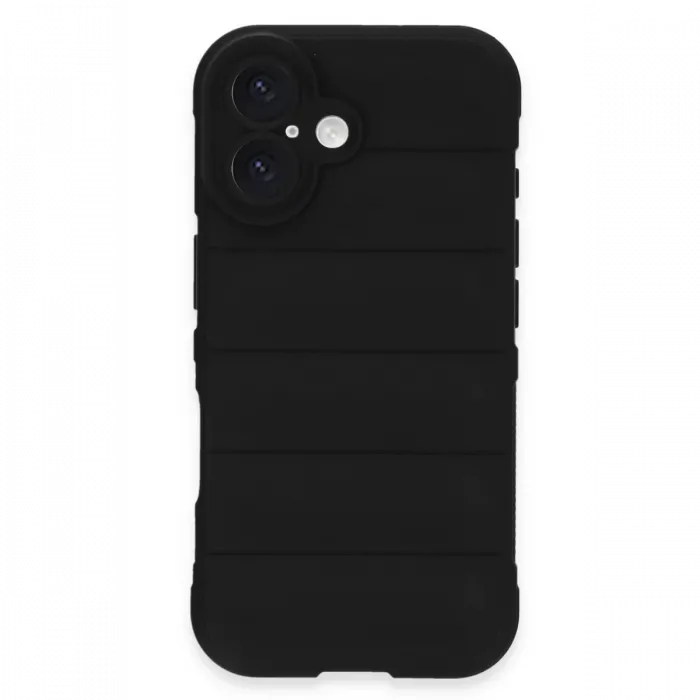 Newface iPhone 16 Plus Kılıf Optimum Silikon - Siyah