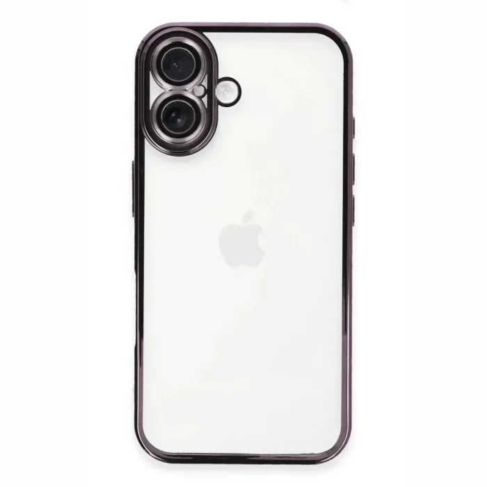 Newface iPhone 16 Plus Kılıf Razer Lensli Silikon - Mor