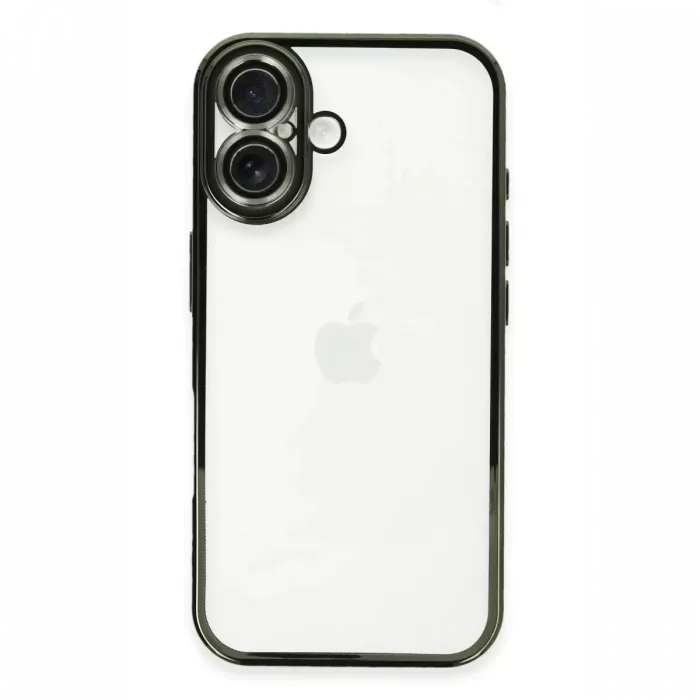 Newface iPhone 16 Plus Kılıf Razer Lensli Silikon - Yeşil