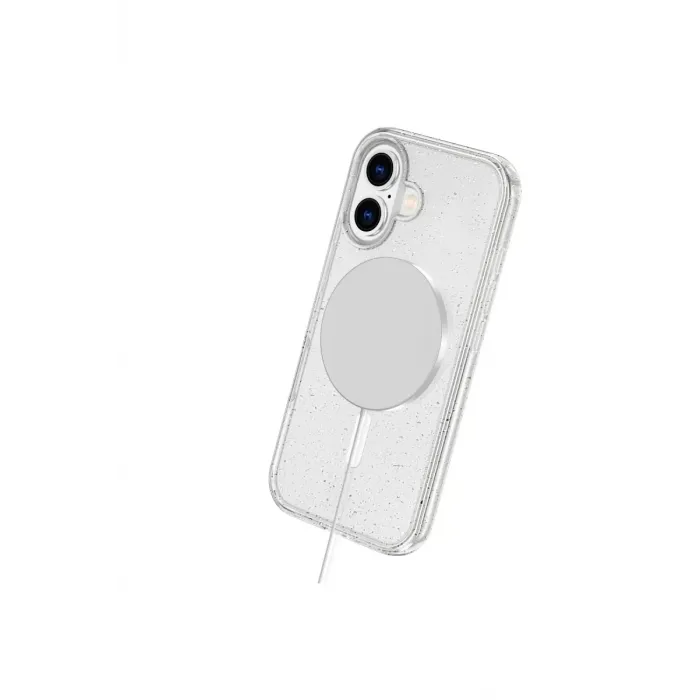 Newface iPhone 16 Plus Kılıf Star Magsafe Kapak - Turuncu