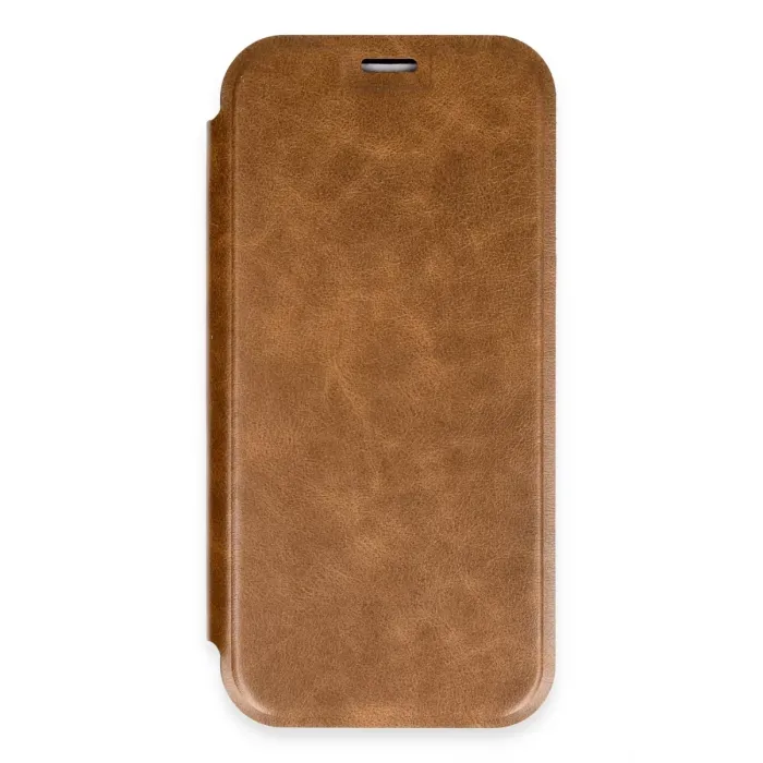 Newface iPhone 16 Pro Kılıf Flip Cover - Taba