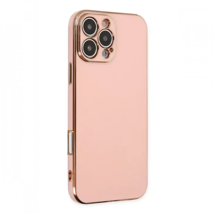 Newface iPhone 16 Pro Kılıf Volet Silikon - Pembe