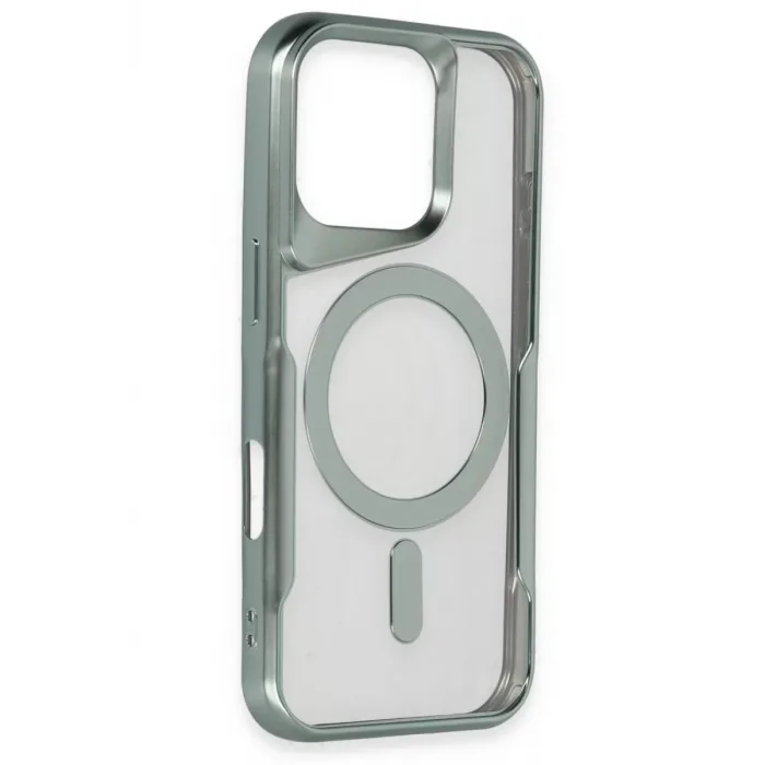 Newface iPhone 16 Pro Max Kılıf Boyi Magsafe Silikon Kapak - Derin Mor