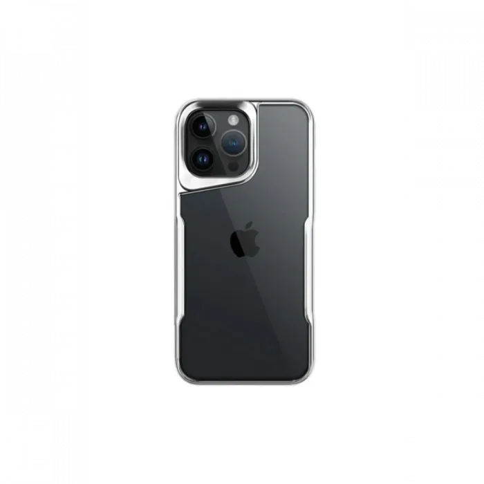 Newface iPhone 16 Pro Max Kılıf Boyi Silikon Kapak - Gümüş
