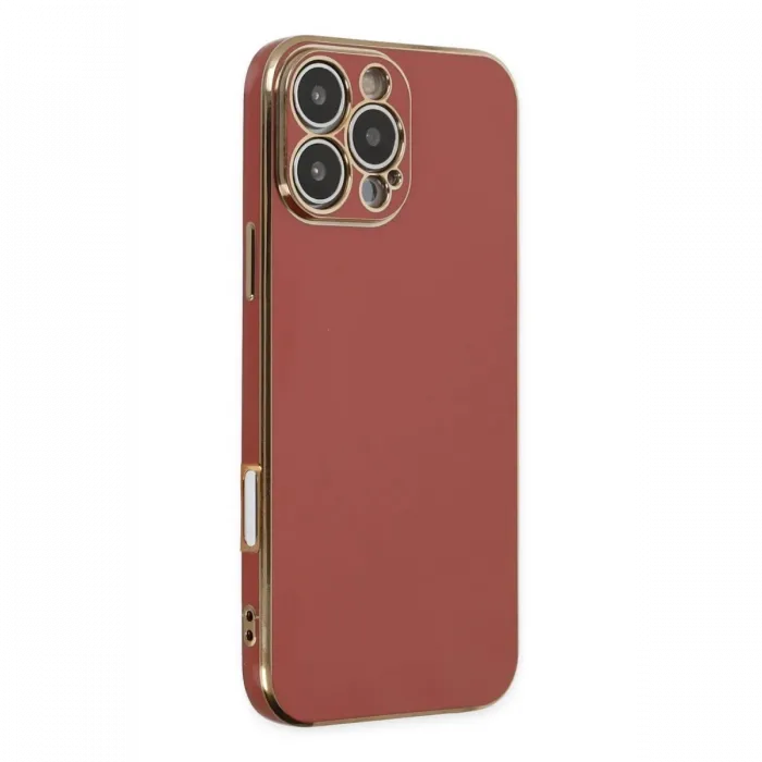 Newface iPhone 16 Pro Max Kılıf Volet Silikon - Kırmızı