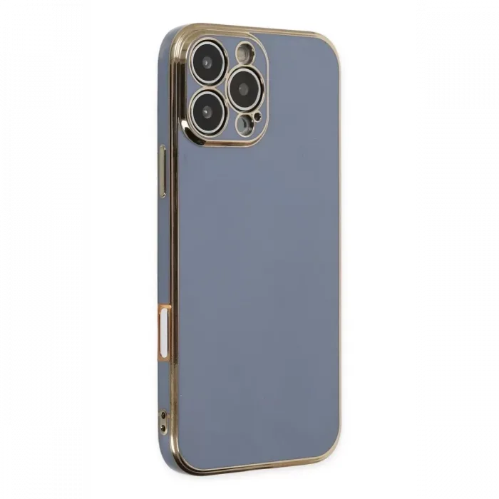 Newface iPhone 16 Pro Max Kılıf Volet Silikon - Mavi