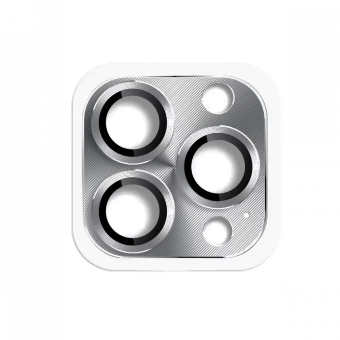Newface iPhone 16 Pro Max Pers Alüminyum Kamera Lens - Gri