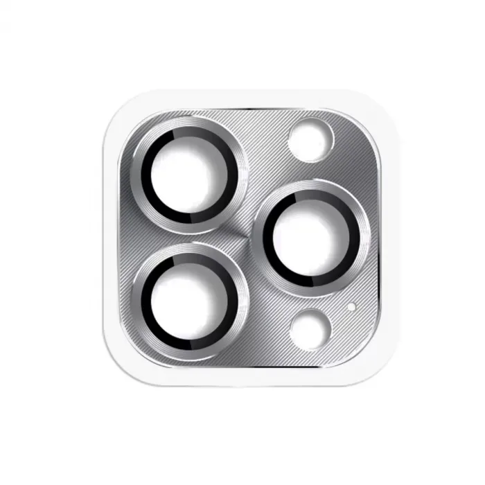 Newface iPhone 16 Pro Max Pers Alüminyum Kamera Lens - Gri