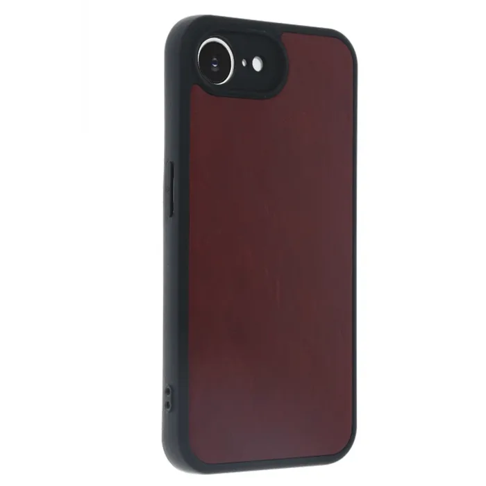 Newface iPhone 16E Kılıf Aras Deri Kapak - Bordo