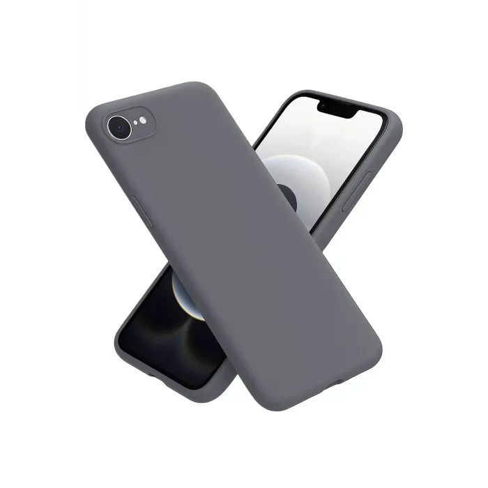 Newface iPhone 16E Kılıf First Silikon - Gri