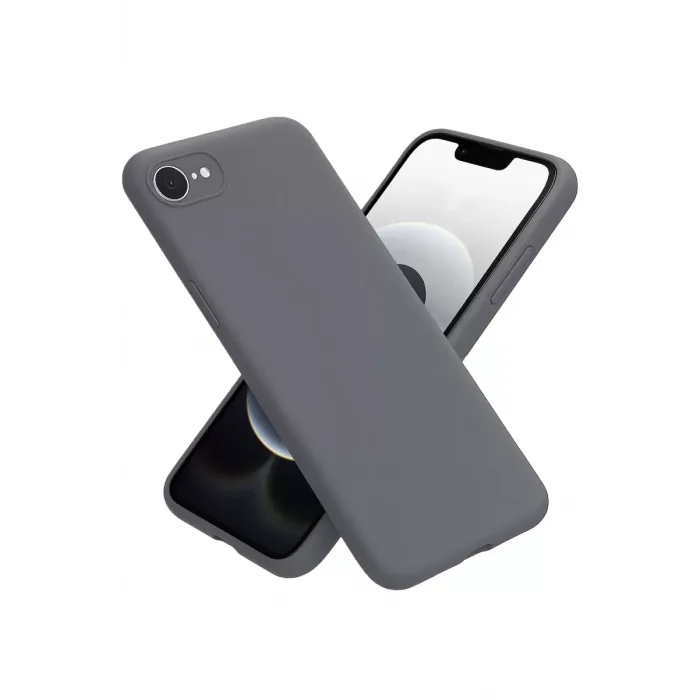 Newface iPhone 16E Kılıf First Silikon - Gri