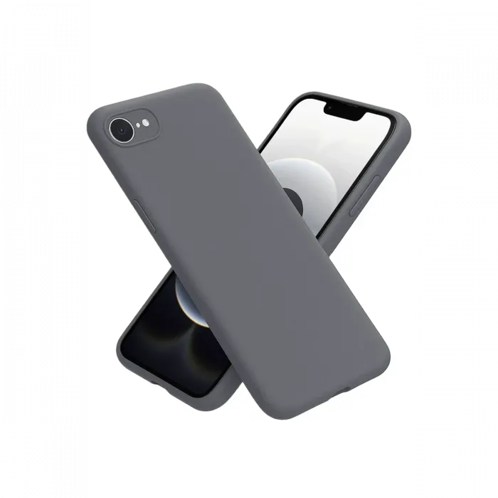 Newface iPhone 16E Kılıf First Silikon - Gri