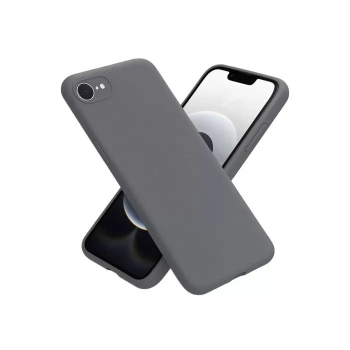 Newface iPhone 16E Kılıf First Silikon - Gri
