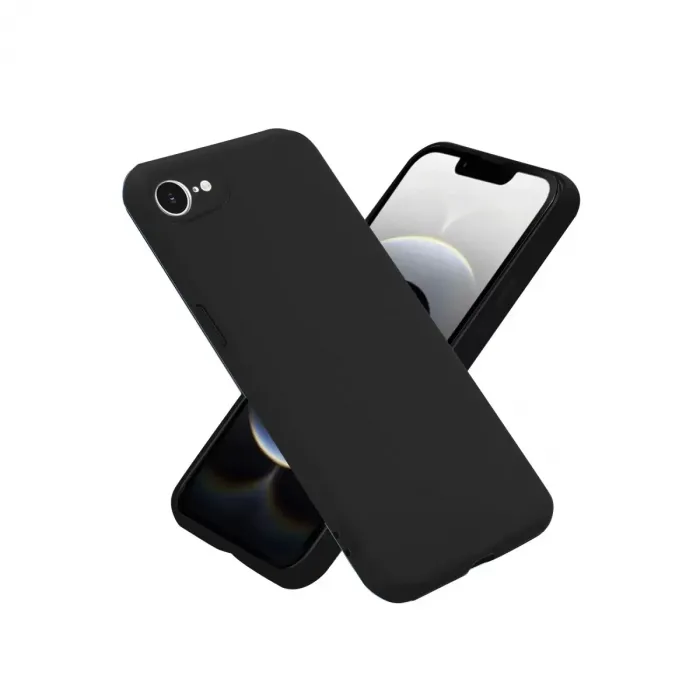 Newface Apple iPhone 16E Kılıf First Silikon - Siyah