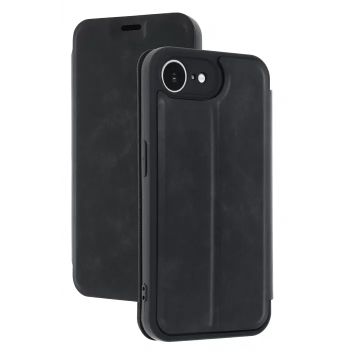 Newface Apple iPhone 16E Kılıf Flip Cover - Siyah
