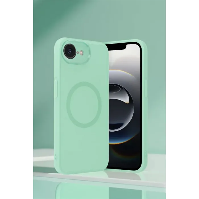 Newface iPhone 16E Kılıf Maya Karbon Kapak - Koyu Yeşil