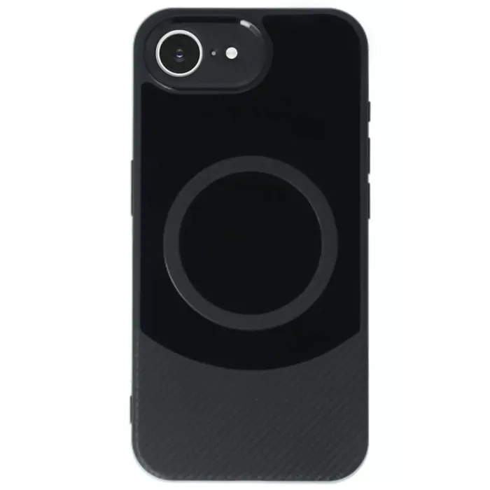 Newface Apple iPhone 16E Kılıf Maya Karbon Kapak - Siyah