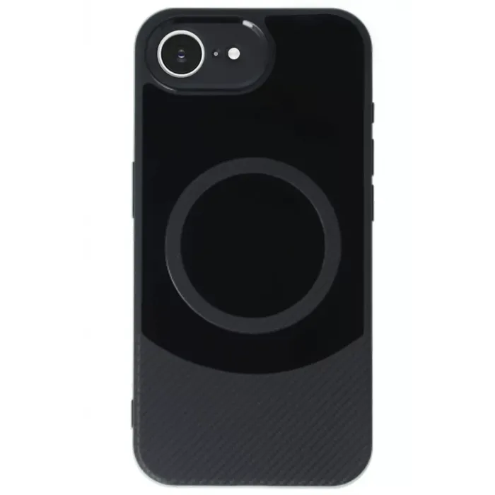 Newface iPhone 16E Kılıf Maya Karbon Kapak - Siyah