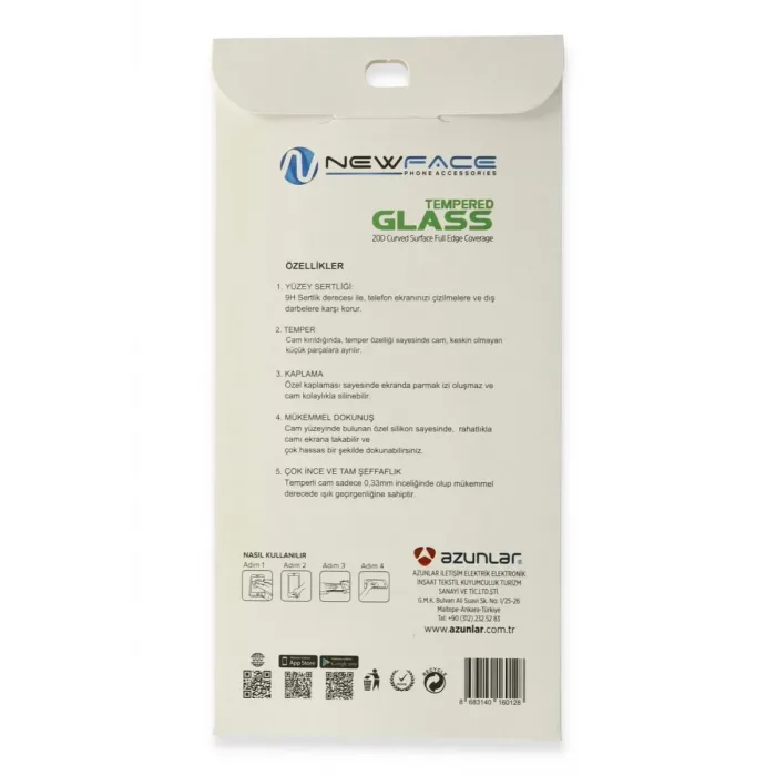 Newface iPhone 6 20D Premium Cam Ekran Koruyucu - Siyah