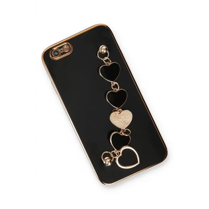 Newface iPhone 6 Kılıf Esila Silikon - Siyah